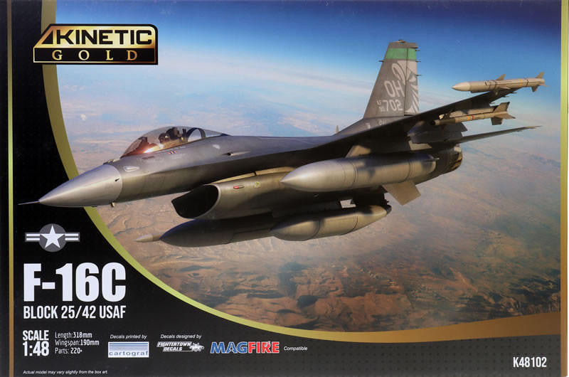 Kinetic 1/48 F-16C Falcon Block 25/42 48102